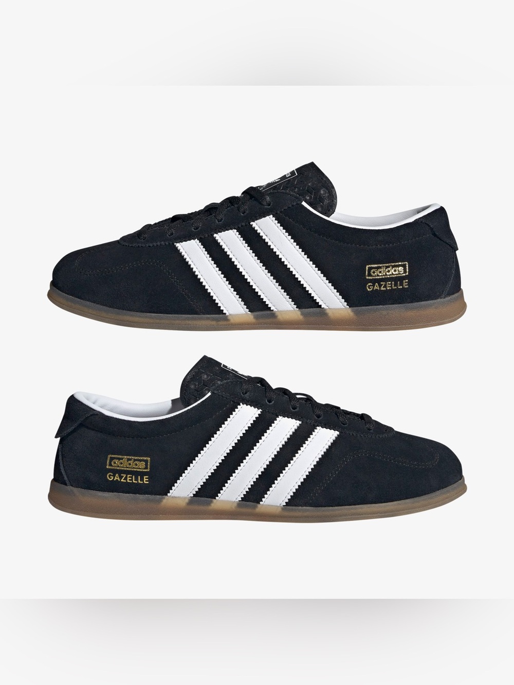 BRAND NEW adidas Gazelle Black with White Stripes